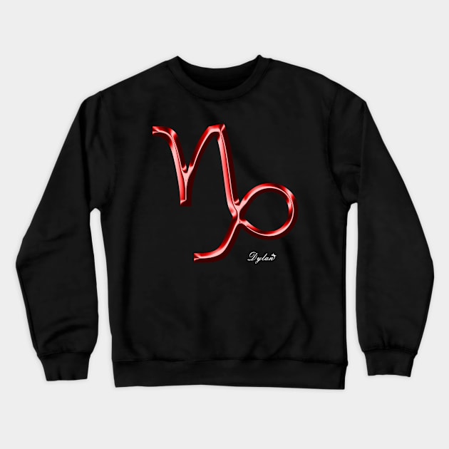 Capricorn Zodiac Crewneck Sweatshirt by DylanArtNPhoto